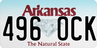 AR license plate 496OCK
