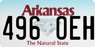 AR license plate 496OEH