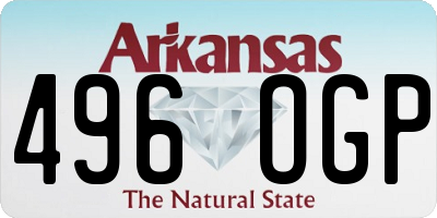 AR license plate 496OGP