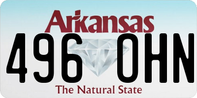 AR license plate 496OHN