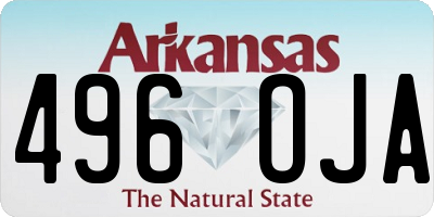 AR license plate 496OJA