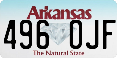 AR license plate 496OJF