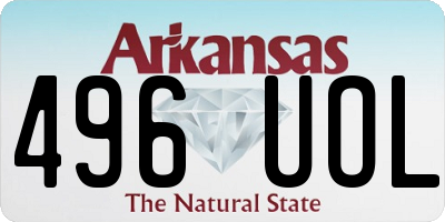 AR license plate 496UOL
