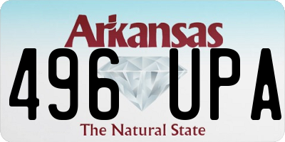 AR license plate 496UPA
