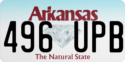 AR license plate 496UPB