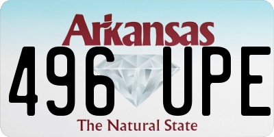 AR license plate 496UPE
