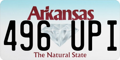 AR license plate 496UPI