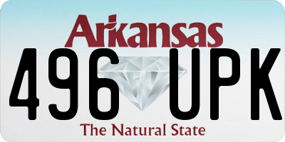 AR license plate 496UPK