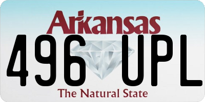AR license plate 496UPL