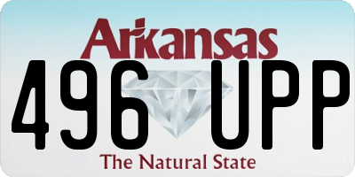 AR license plate 496UPP