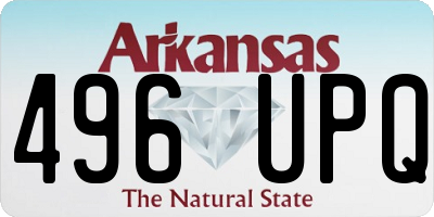 AR license plate 496UPQ