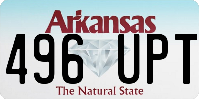 AR license plate 496UPT