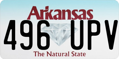 AR license plate 496UPV