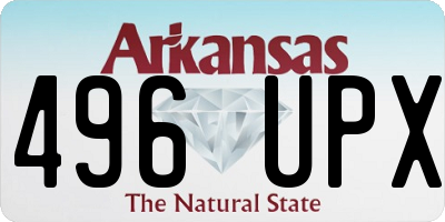 AR license plate 496UPX