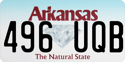 AR license plate 496UQB