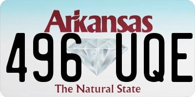 AR license plate 496UQE