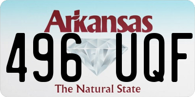 AR license plate 496UQF
