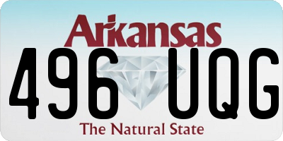 AR license plate 496UQG