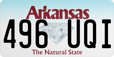 AR license plate 496UQI