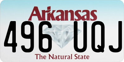 AR license plate 496UQJ