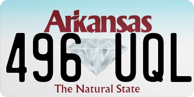AR license plate 496UQL