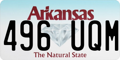 AR license plate 496UQM