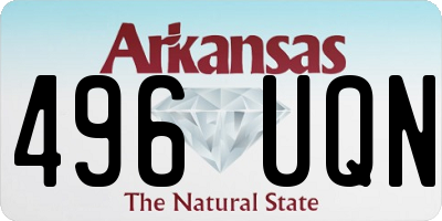 AR license plate 496UQN