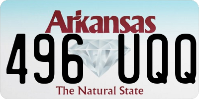 AR license plate 496UQQ