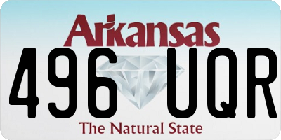 AR license plate 496UQR