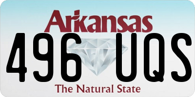 AR license plate 496UQS