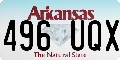 AR license plate 496UQX