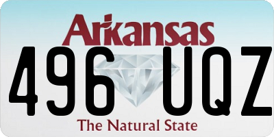 AR license plate 496UQZ
