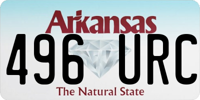 AR license plate 496URC