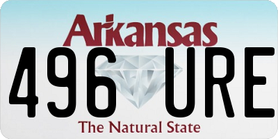 AR license plate 496URE