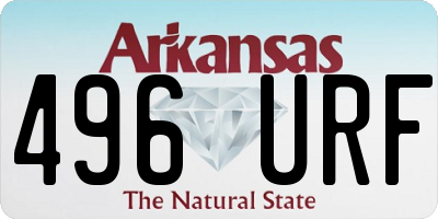 AR license plate 496URF