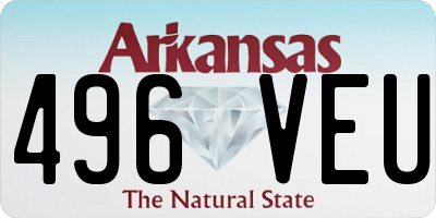 AR license plate 496VEU