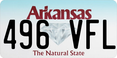 AR license plate 496VFL