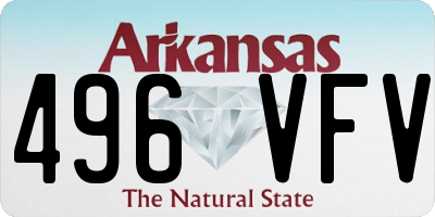 AR license plate 496VFV