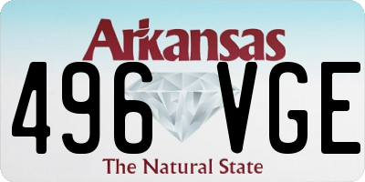 AR license plate 496VGE