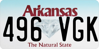 AR license plate 496VGK