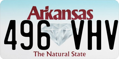 AR license plate 496VHV