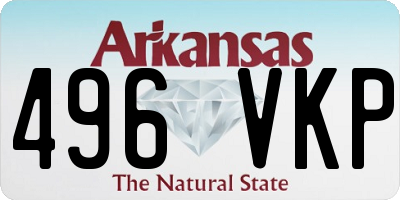 AR license plate 496VKP