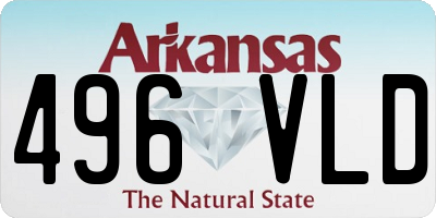 AR license plate 496VLD