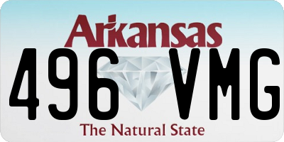 AR license plate 496VMG