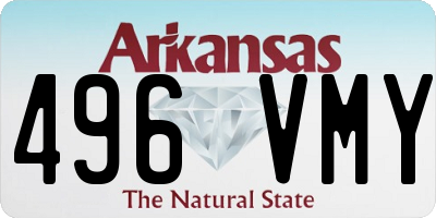 AR license plate 496VMY