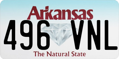 AR license plate 496VNL