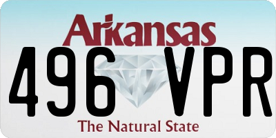 AR license plate 496VPR