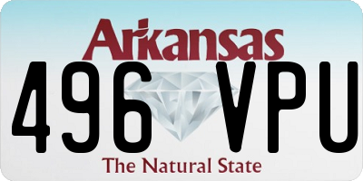 AR license plate 496VPU