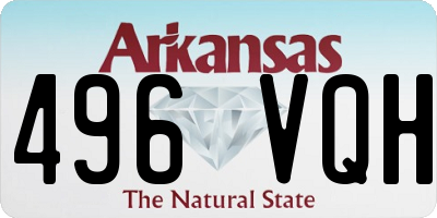 AR license plate 496VQH