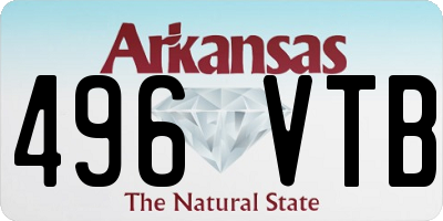 AR license plate 496VTB